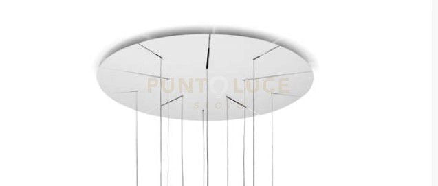 BEBA MONTATURA TONDA 10 LUCI ELETTRIFICATO CAVO TRASPARENTE LUNGHEZZA REGOLABILE D.80CM
