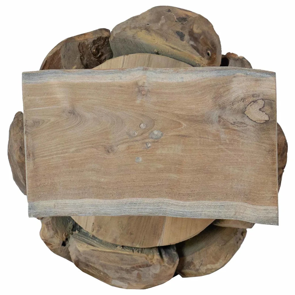 Albero di Natale Marrone 91 cm Legno massello di teak