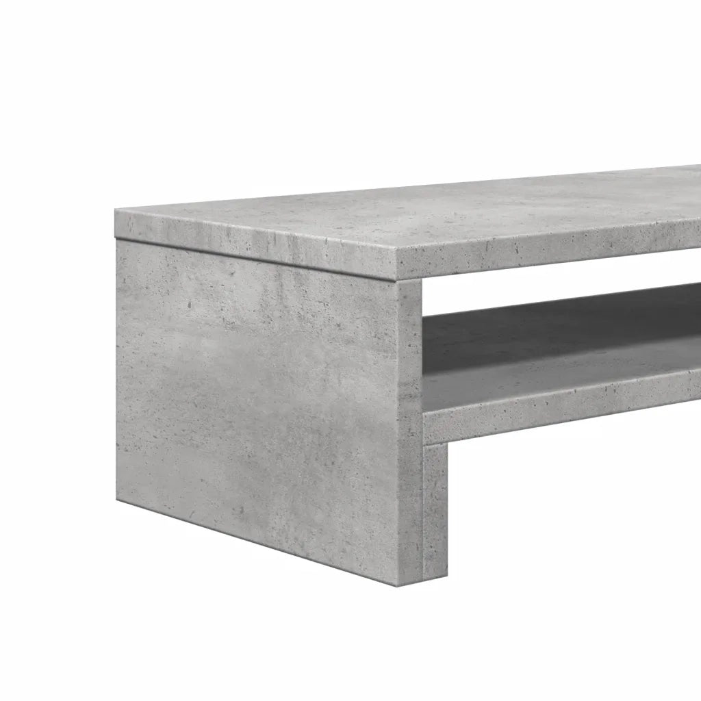 Supporto per Monitor Grigio Cemento 54x22x15 cm in Truciolato