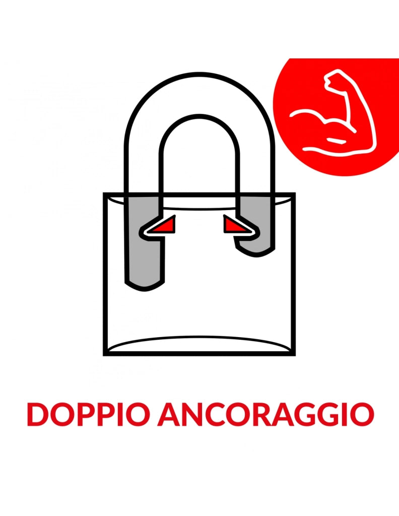 Lucchetto a lamelle 65 mm in acciaio, per interno, arco in acciaio, 2 chiavi – THIRARD