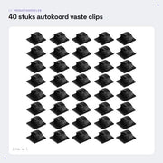 Clip per decorativa fissaggio di cavo - 40 pezzi - autoadesivo - organizzatore - spazievitore - alta qualità plastica - clip per cavo