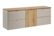 Set mobili bagno 160 cm con piano Viva Cashmere 160 cm