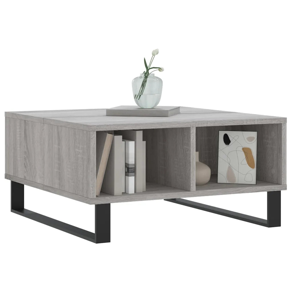 Tavolino da salotto | Tavolino da caff¨¨ | Tavolino da Soggiorno Grigio Sonoma 60x60x30 cm Legno Multistrato