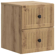 Mobiletto da notte a muro Rovere Artigianale 33 x 34,5 x 40 cm 897973