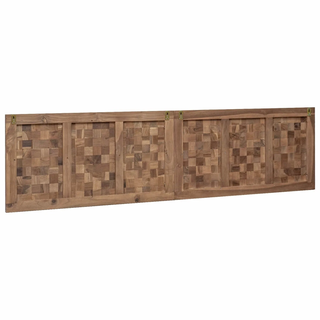 Testiera Naturale Legno di teak solido