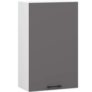 Mobile da cucina pensile sistema AKORD OLIWIA 50 cm H720 Bianco inserto frontale Cemento Grigio Grafite 1 anta 50x30x72 cm