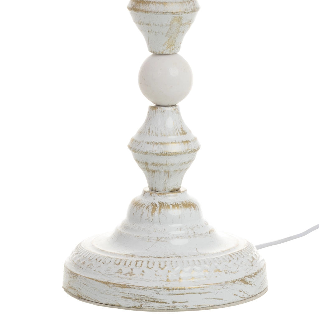 Lampada in metallo con perline in cristallo acrilico 29.5x25.5x51h cm