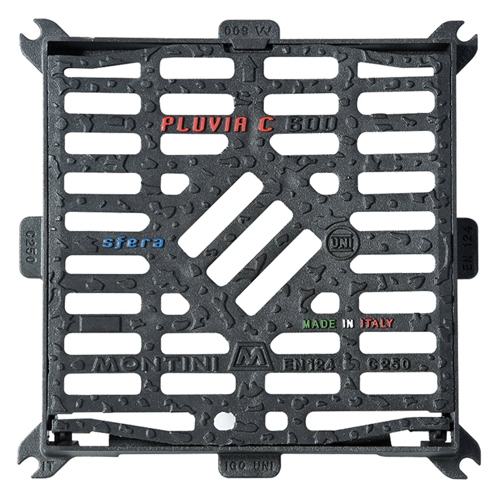 CADITOIA IN GHISA 'PLUVIA C' 50 x 50 - Kg 20  - MONTINI