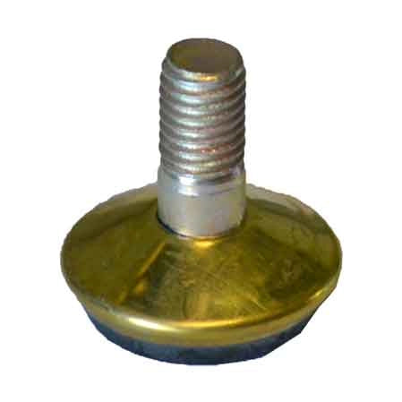PIEDINO REGOLABILE IN ACCIAIO Ø 32 mm M8 - Ottonato - 25 pezzi