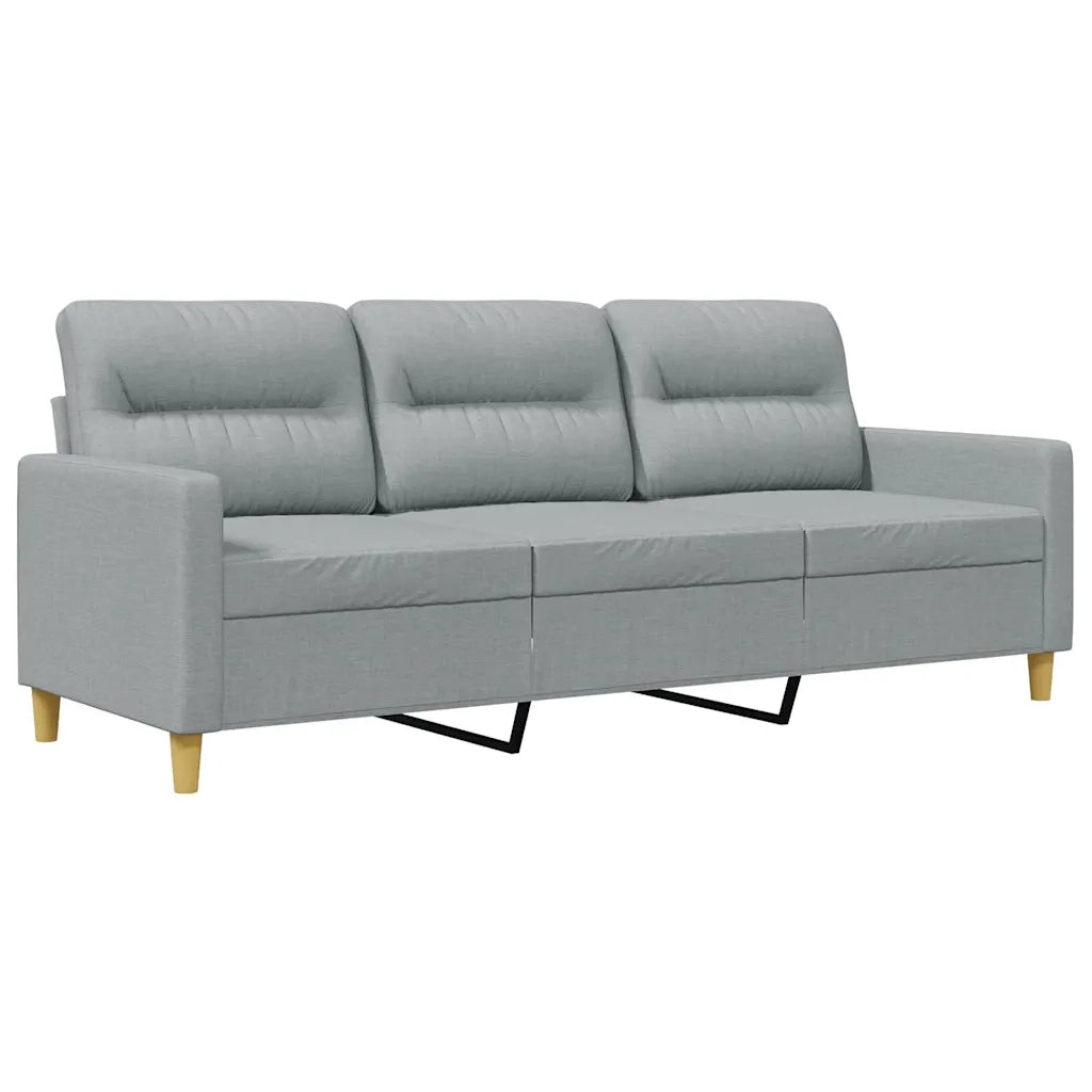 Divano a 3 Posti Grigio Chiaro 180 cm in Tessutocod mxl 104657
