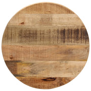 Piano per Tavolo Ã˜ 60x3,8cm Rotondo Legno Massello Grezzo Mangocod mxl 116846