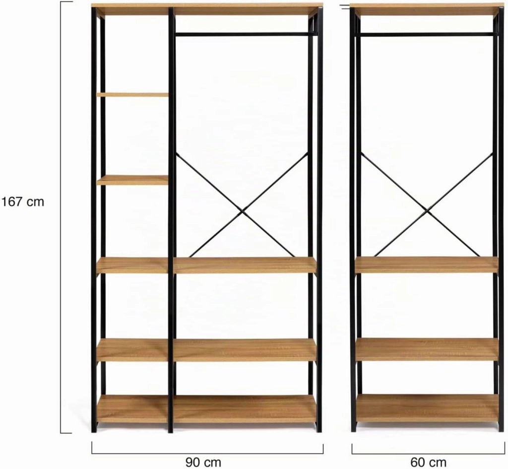 Armadio modulare XXL L. 150 cm DETROIT design industriale