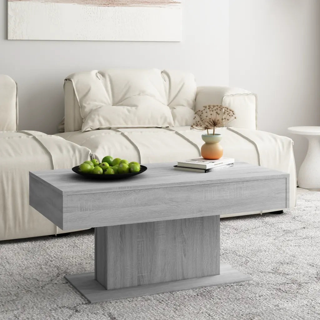 Tavolino da salotto | Tavolino da caff¨¨ | Tavolino da Soggiorno Grigio Sonoma 96x50x45 cm Legno Multistrato