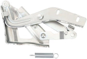 Charniere per coperchio motore alta resistenza - sinistra - argento - OE 7912.E4 - compatibile con FIAT FIORINO III/QUBO - inclusa molla - charniere per coperchio motore