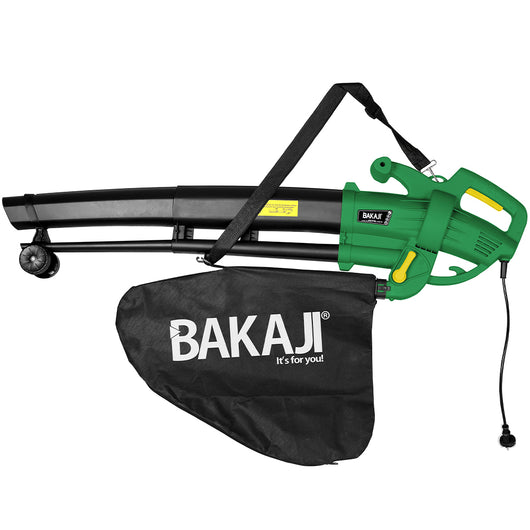 Aspiratore per foglie Elettrico Giardino 3 in 1 Trituratore Soffiatore Sacco Raccolta 45L