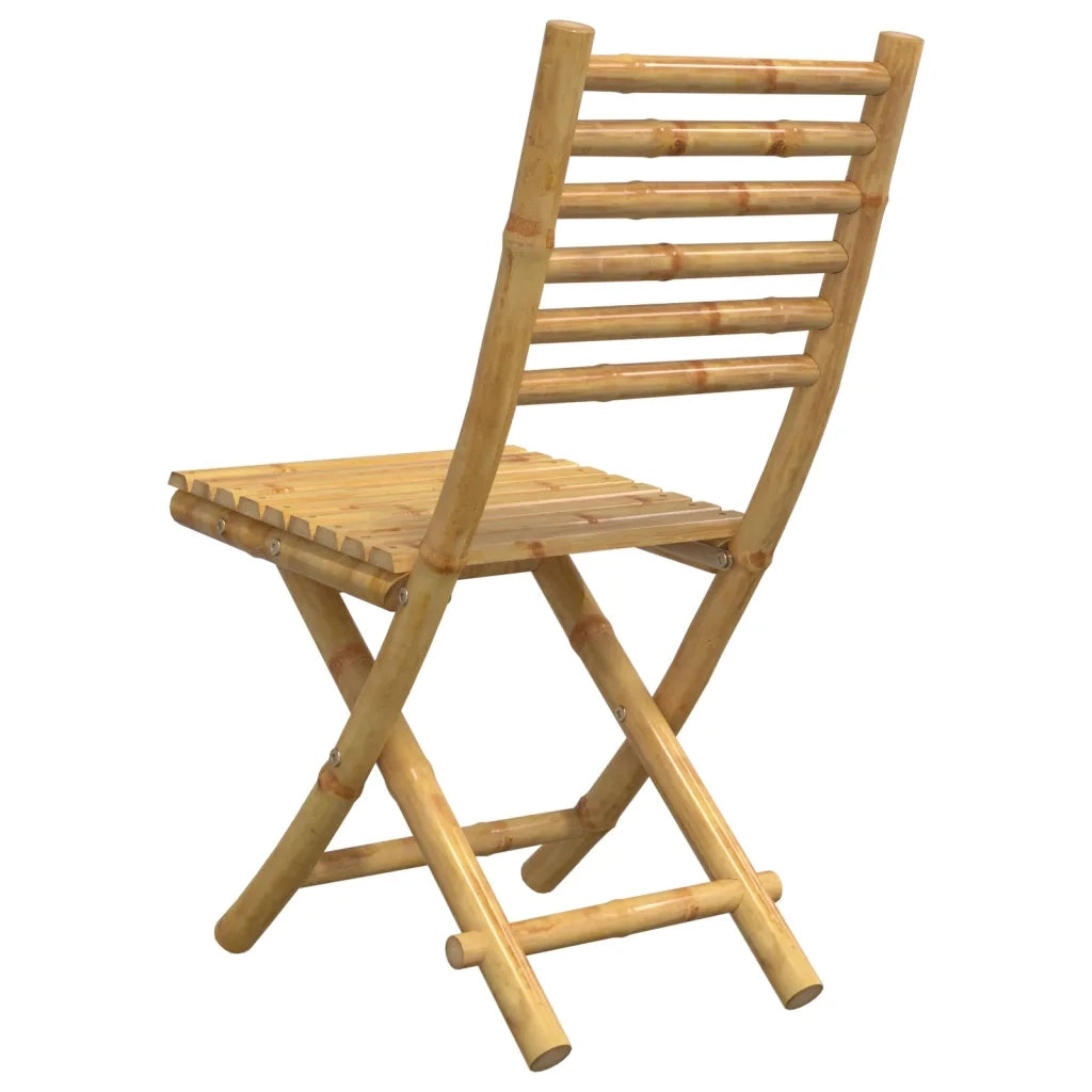 Sedie da Giardino Pieghevoli 4 pz 43x54x88 cm in Bambù 3278519