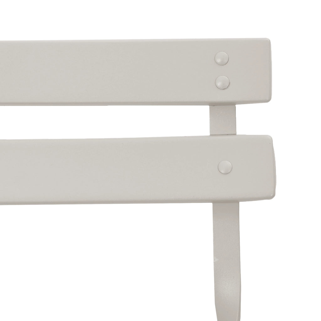 Sedia da giardino pieghevole  2 pezzi Beige Acciaio