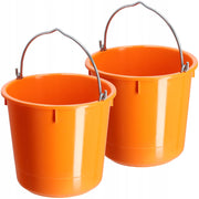 Secchio da costruzione KADAX 12L, plastica resistente, per malta, ideale per uso domestico e giardinaggio (2 pezzi).
