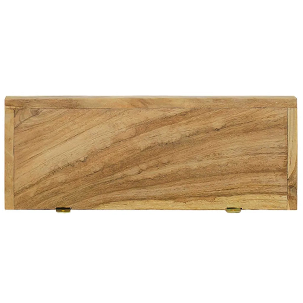 Mensole da Parete 2 pz 40x15x6 cm in Legno Massello di Teak cod mxl 64127