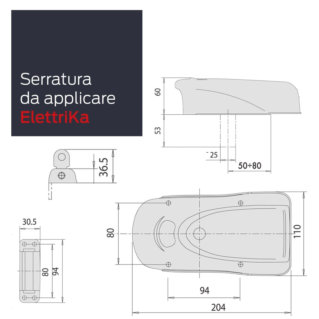 Serratura Elettrica Gancio Rotan S Puls 1A721 Cisa