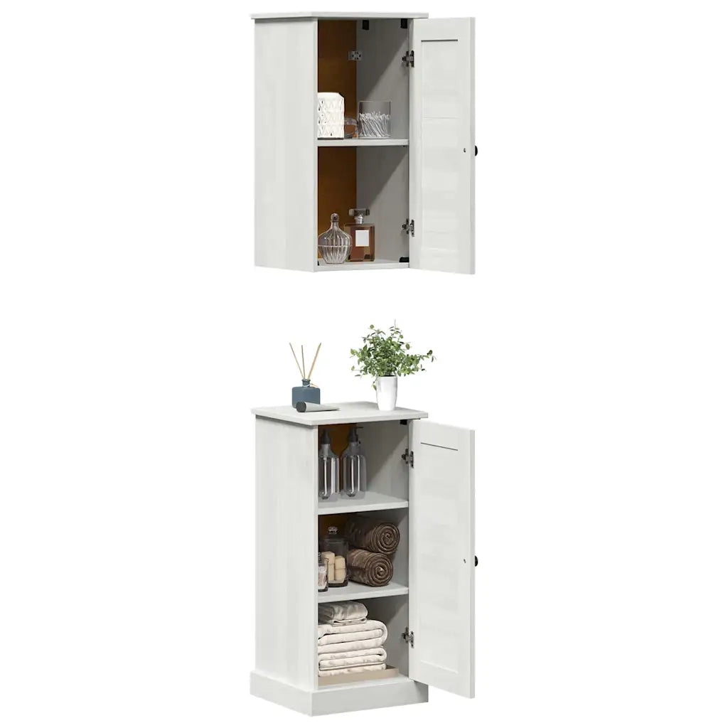 Set di mobili per il Bagno | Armadio da bagno VIGO 2 pz Bianco e Bianco Antico
