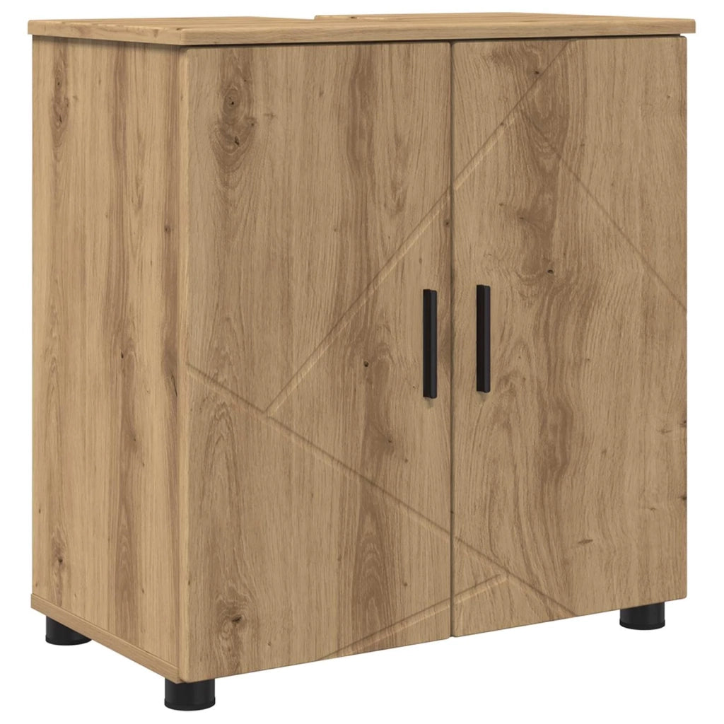 Mobile da Bagno con porta Rovere artigianale 61 x 35 x 64 cm 883293