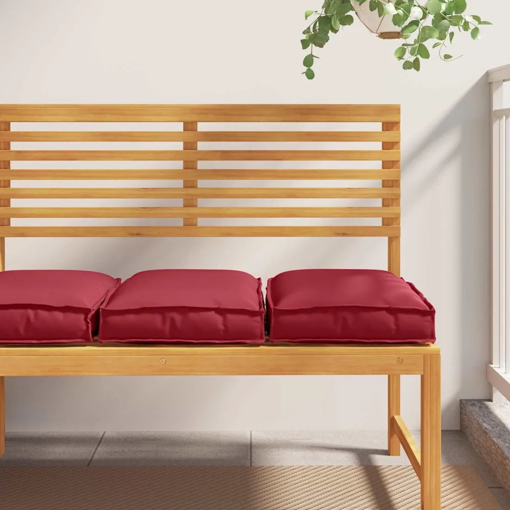 Cuscino 2 pcs Rosso Vino 40 x 40 x 8 cm Tessuto Oxford 42001584
