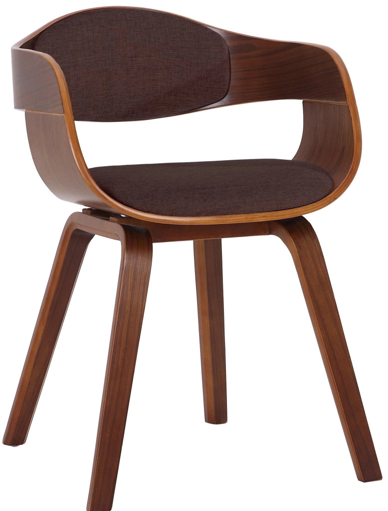 Sedia Kingston in Tessuto Noce/marrone