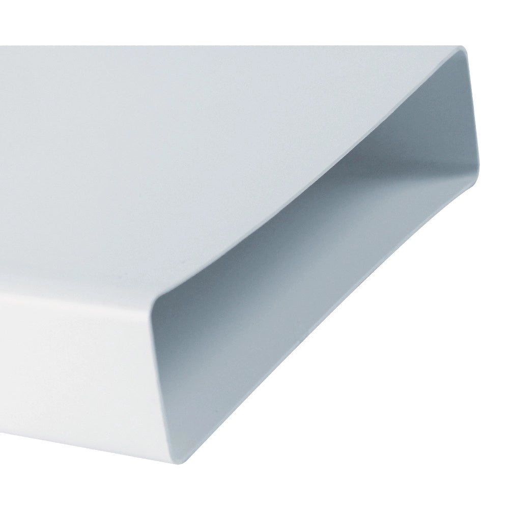 Canale piatto rettangolare 55x110x1000mm bianco per cappe