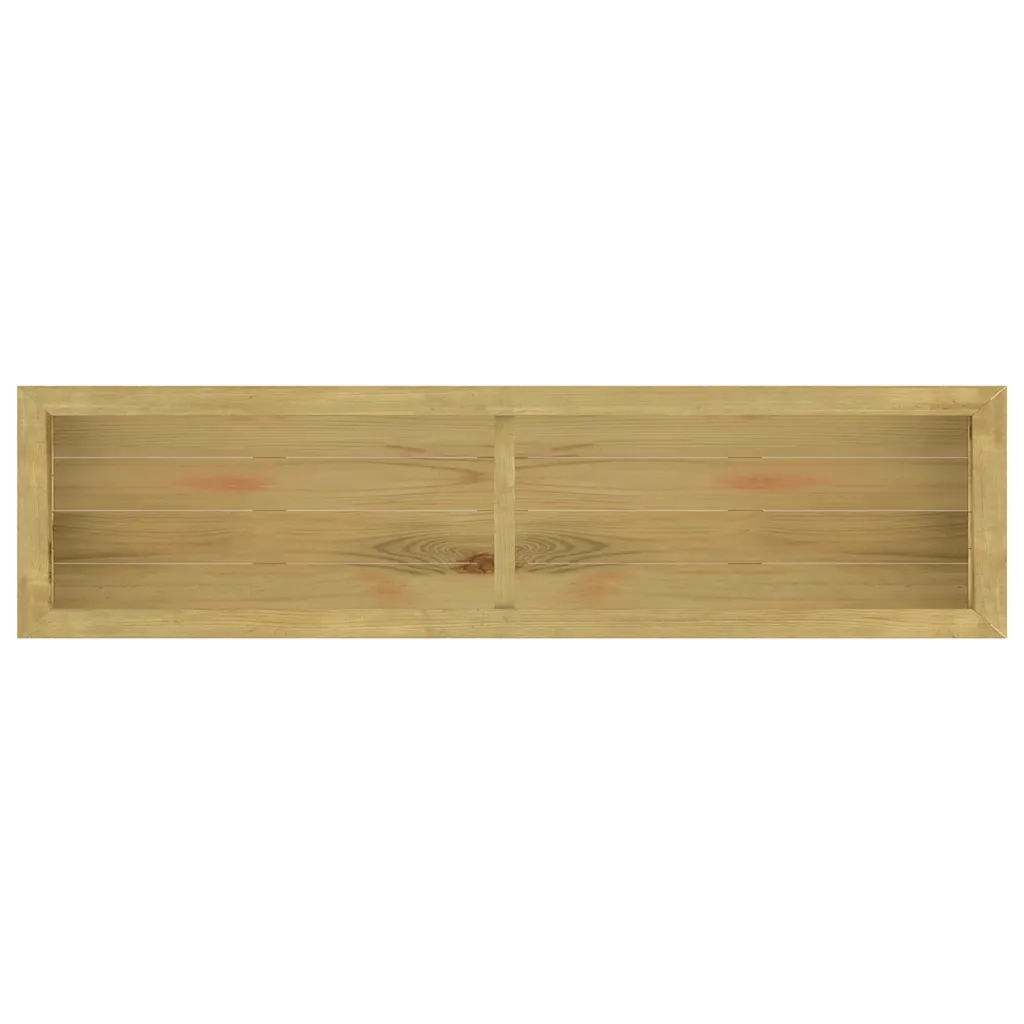 Fioriera Rialzata 196x50x100 cm in Legno di Pino Impregnato 49099