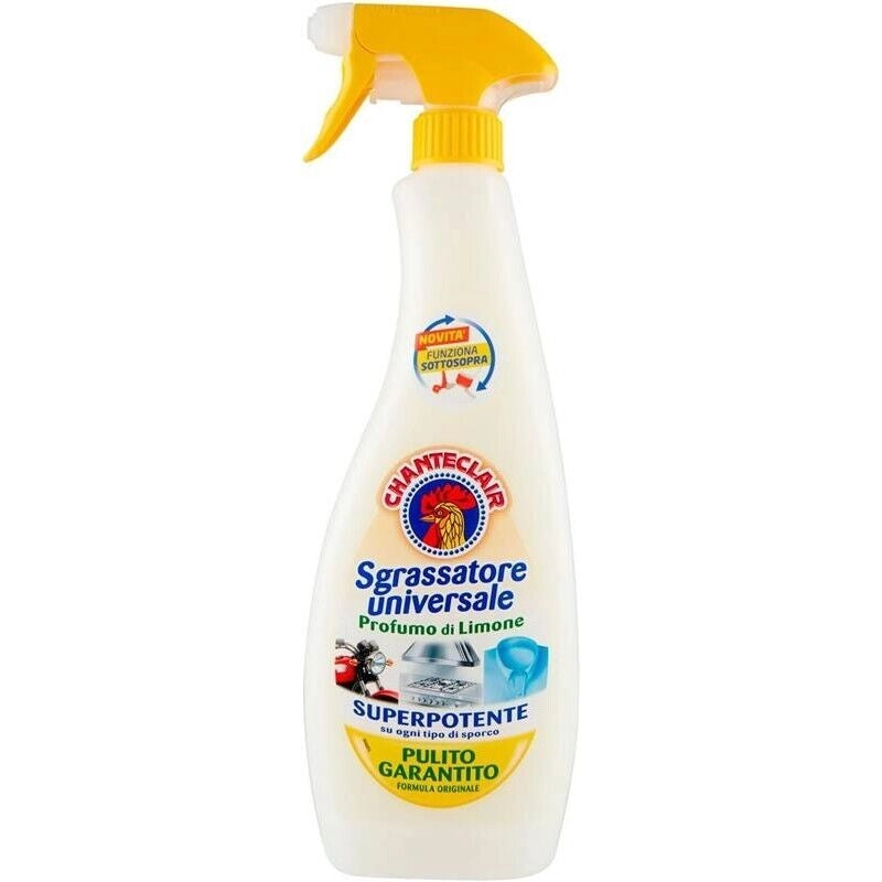 CHANTECLAIR SET 4 PZ SGRASSATORE UNIVERSALE 700ML DISINFETTANTE AL LIMONE