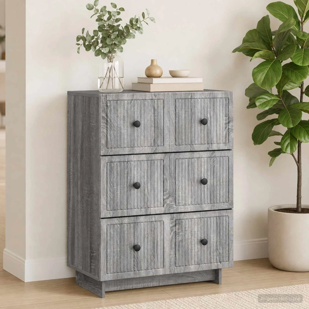 Mobile con Cassetti Grigio Sonoma 66 x 34,5 x 90 cm 893921
