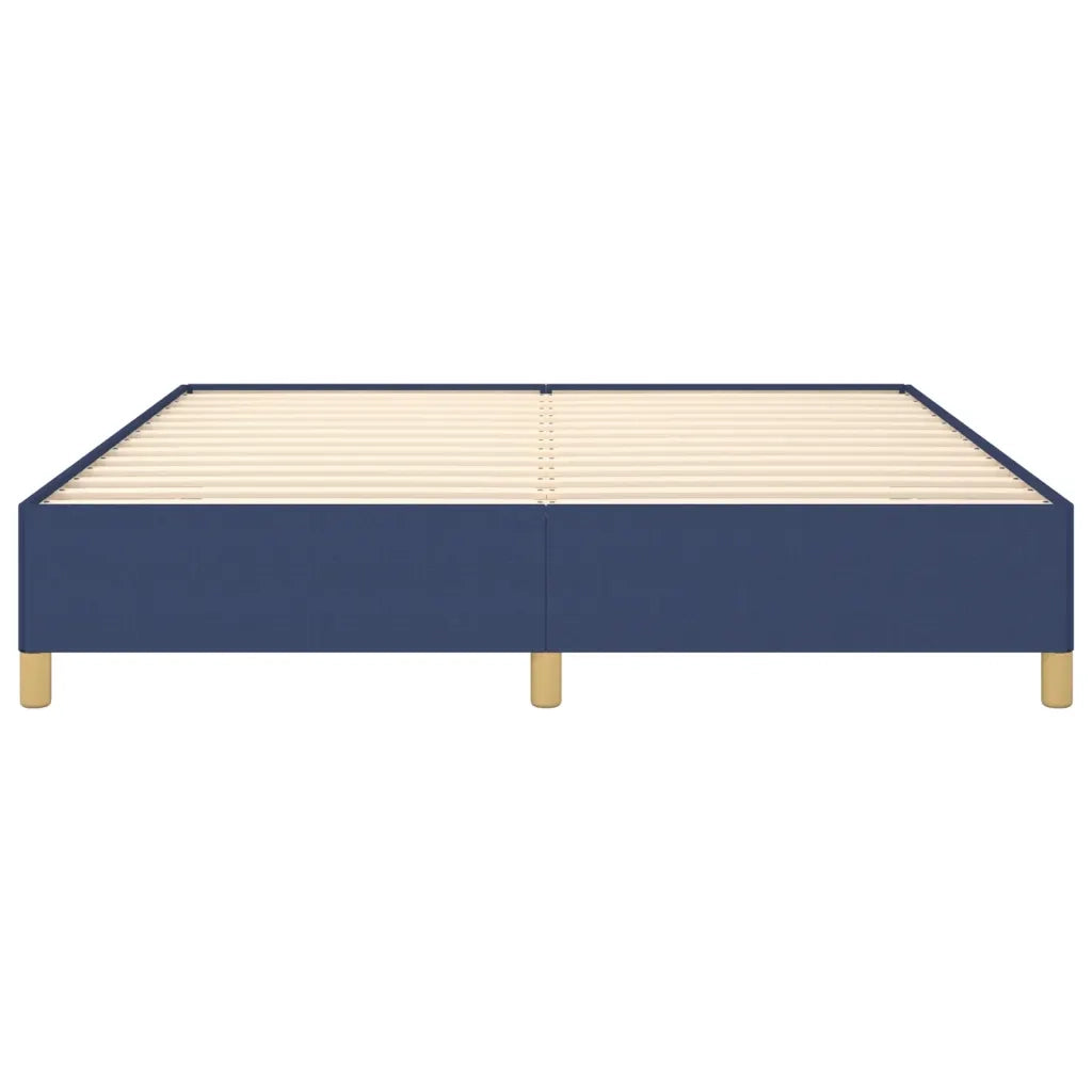 Struttura Letto a Rete a Molle Blu 160x200 cm in Tessuto 3120975