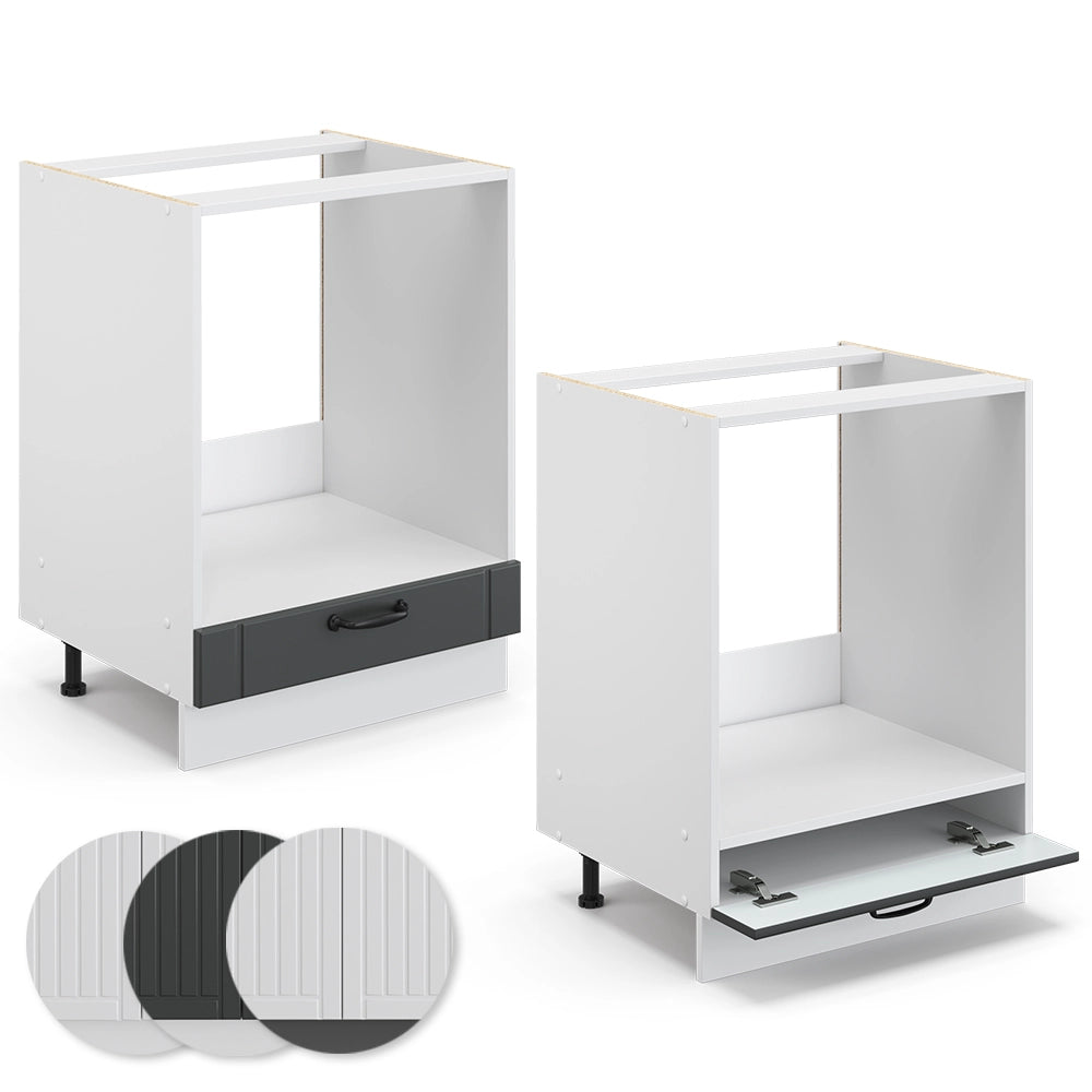 Vicco Mobile per forno da incasso Antracite casa di campagna 60 cm senza piano di lavoro
