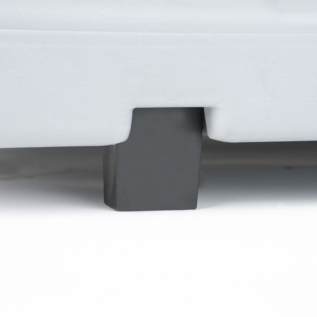 Espositore Pubblicitario Bifacciale con Ruote 100x140 cm in Alluminio da Esterno Antivento Silver