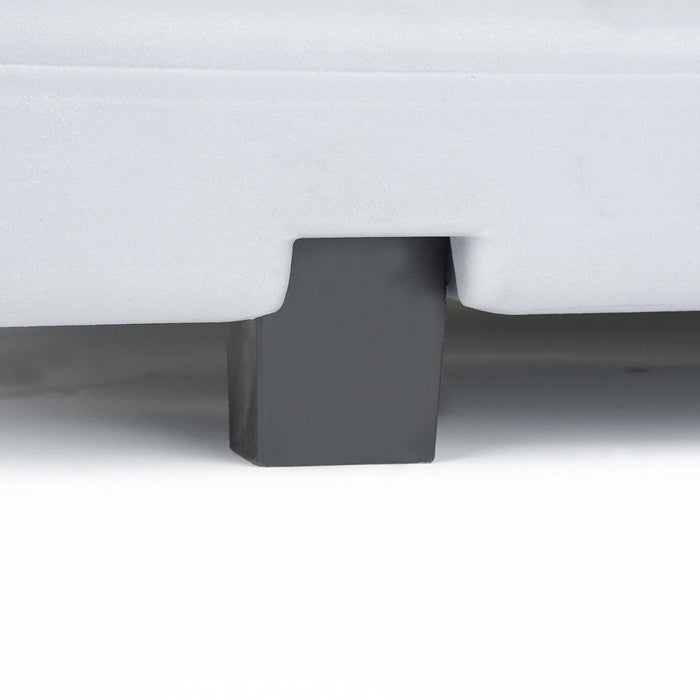 Espositore Pubblicitario Bifacciale con Ruote 100x140 cm in Alluminio da Esterno Antivento Silver