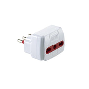 ROSI 78025 ADATTATORE SEMPLICE 10A PRESA BIP C/LIMIT- 1,0 pz