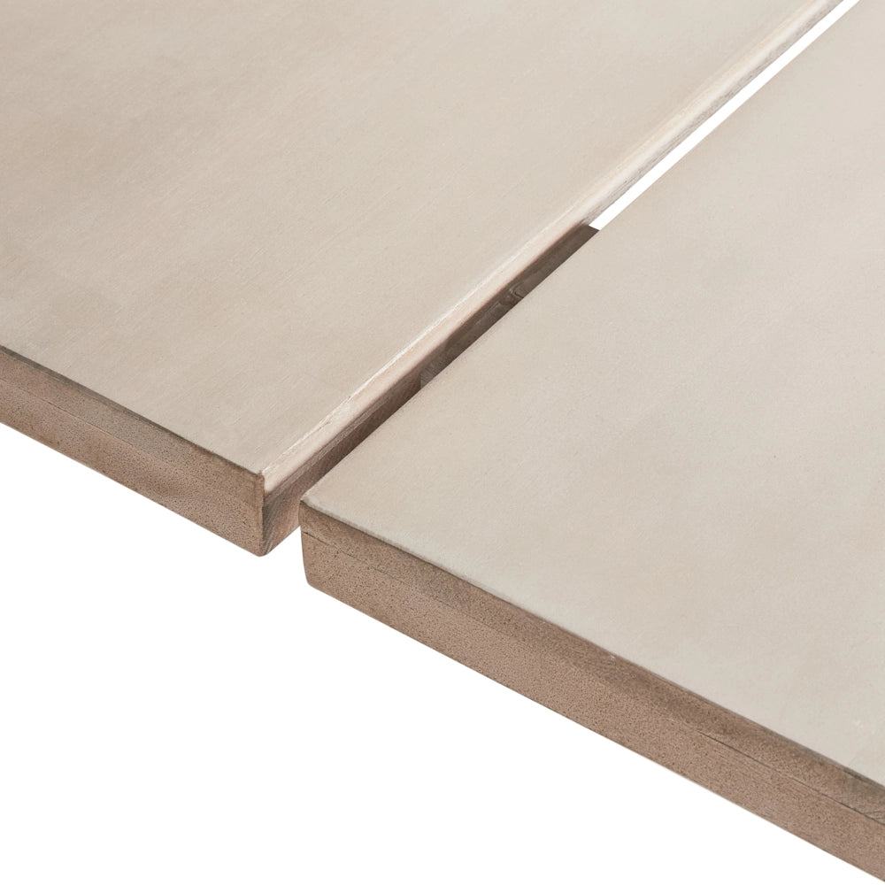 Tavolo da pranzo da giardino in legno di acacia chiaro 230 x 100 cm per 6 persone all'aperto rettangolare in stile rustico