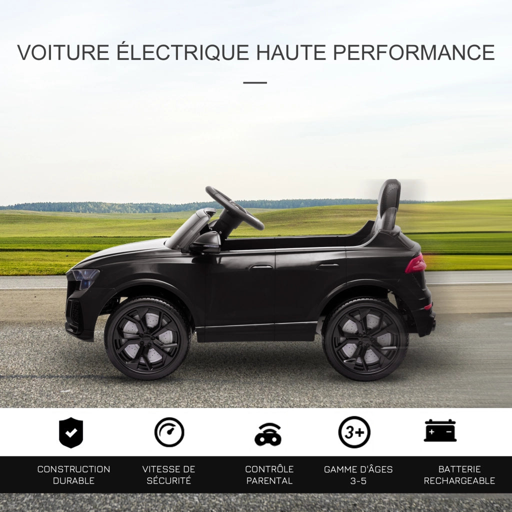 Auto elettrica per bambini Audi RS Q8 ¨C zephmum ¨C Nero
