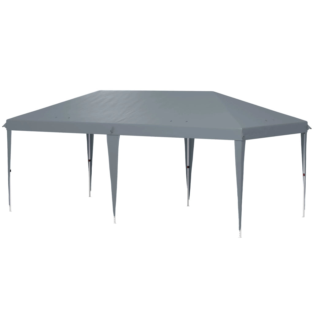 Gazebo da Giardino Pieghevole ¨C zephmum ¨C Grigio 6x3 m