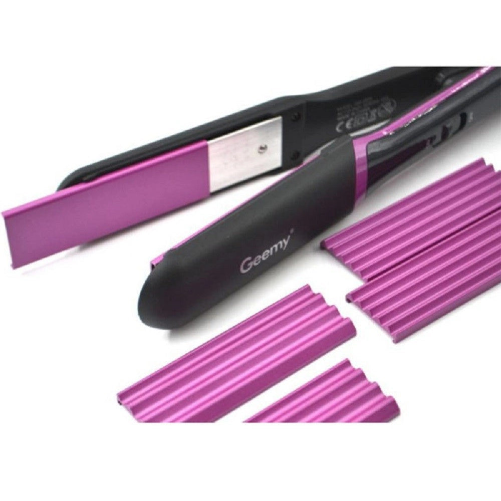 Trade Shop - Piastra Professionale Capelli 3in1 Multistyler Ondulata Ugelli 3 Funzioni Gm2859 -