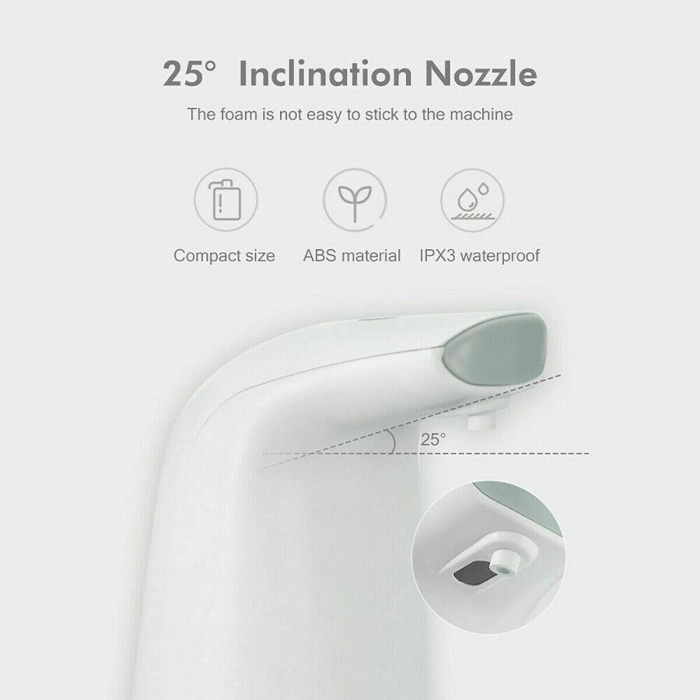 Trade Shop - Dispenser Gel Igienizzante Sapone Automatico Schiuma 250 Ml Sensore Bagno Casa -