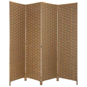 Biombo de papel trenzado 4 hojas 50(x4)x3x180