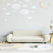 Divano per Bambini Crema 100x54x33 cm in Velluto 3196385