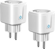2 pezzi di contatore WiFi intelligente - 16 A timer di contatore WiFi - comando vocale e comando a distanza - automazione domestica