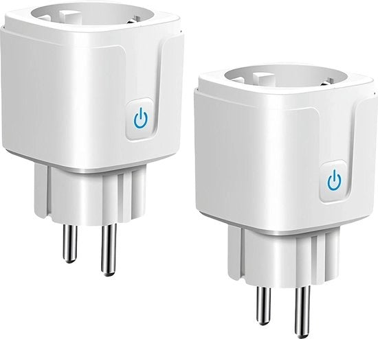2 pezzi di contatore WiFi intelligente - 16 A timer di contatore WiFi - comando vocale e comando a distanza - automazione domestica