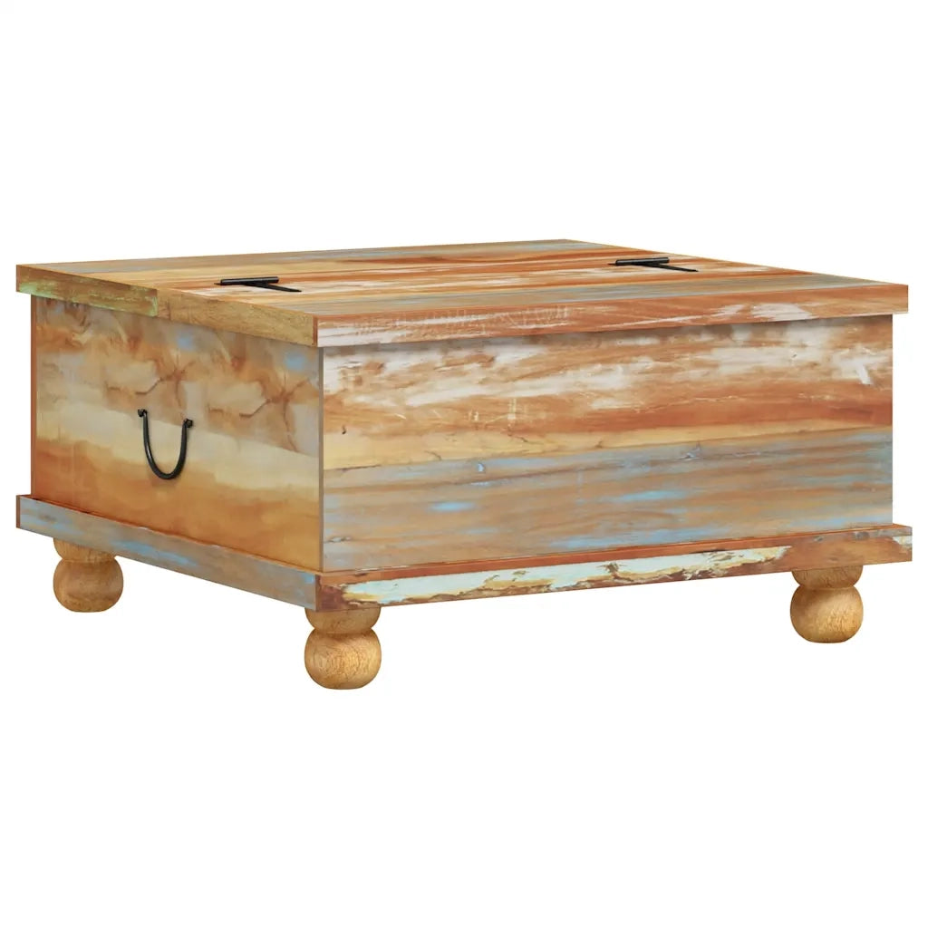 Tavolino da Salotto in Legno di Recupero 70x70x38 cm 243978