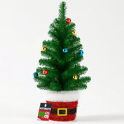 Albero di Natale in Filo 60 cm Palline Natalizie Alberello Natalizio Addobbato