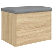 Panca Contenitore Rovere Sonoma 62x42x45 cm Legno Agglomerato