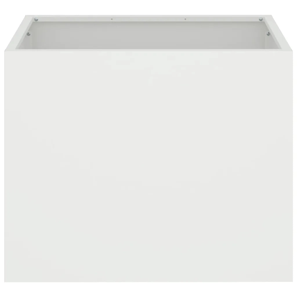 Vaso da giardino-Fioriera da Esterno-Contenitore per Piante Bianco 50 x 32 x 40 cm